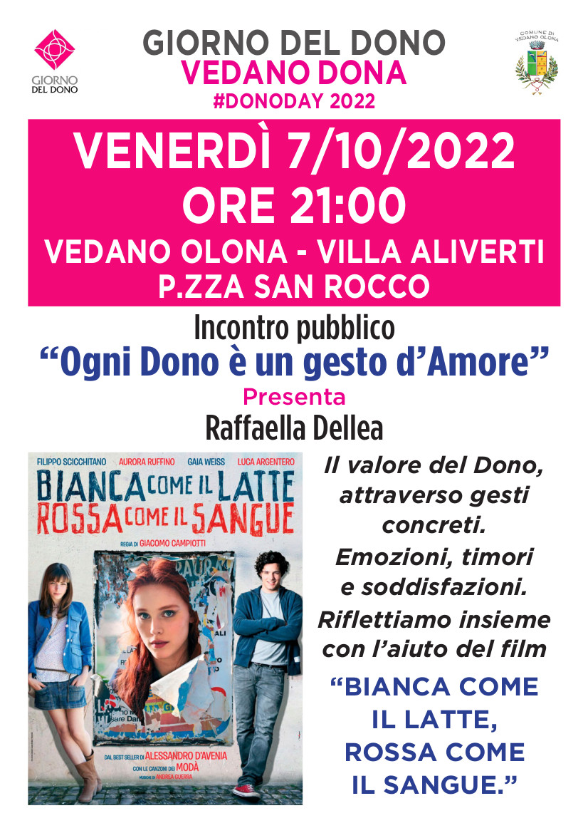 Incontro pubblico: “Ogni Dono è un gesto d’Amore”